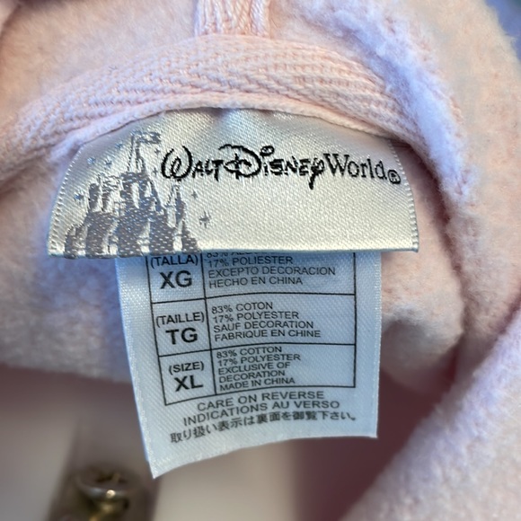 Walt Disney World Powder PINK MINI MOUSE Sweatshirt hoodie XL - Picture 6 of 6